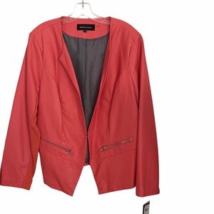 NWT Black Rivet Coral Vegan Leather Jacket - Buttery Soft Moto